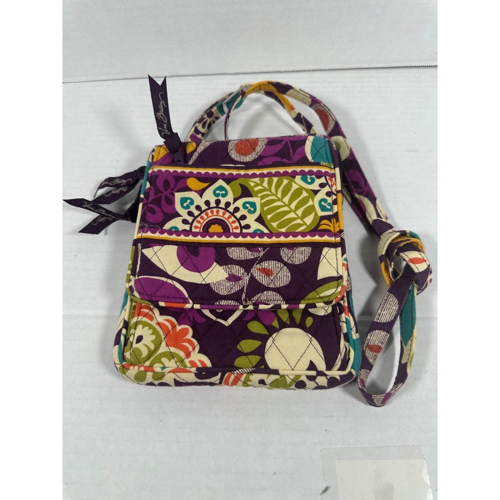 Vera Bradley Crossbody Bag Floral Quilted Purse Wallet Phone‎ Holder